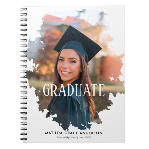 Custom Graduate Photo Frame Notebook