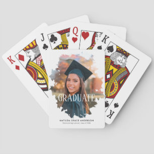 Custom Graduate Photo Frame Poker Cards