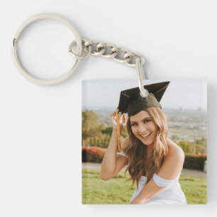 Custom Graduate Photo Keychain