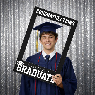 Custom Graduate School College Graduation Selfie Frame