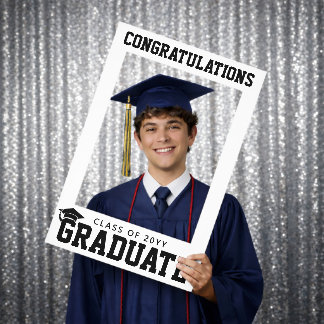 Custom Graduate School College Graduation Selfie Frame
