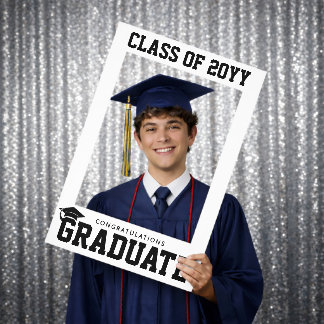 Custom Graduate School College Graduation Selfie Frame
