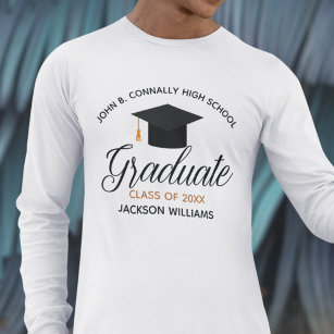Custom Graduation 2024 Graduate Long Sleeve T-Shirt