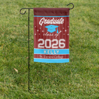Custom Graduation 2026 Name School Gift Garden Flag