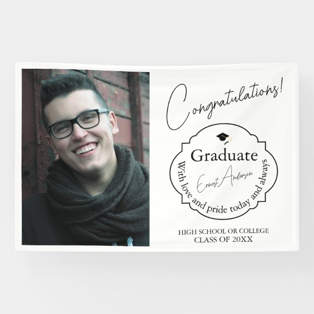 Custom Graduation Banner Class of 2026 (Horizontal)