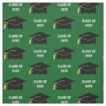 Custom Graduation Cap Class Year Green Fabric