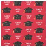 Custom Graduation Cap Class Year Red Fabric