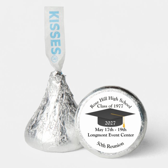 Custom Graduation Cap Reunion Hershey®'s Kisses® (Front)