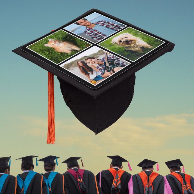 Custom Graduation Cap Top Favorite Photos Collage (Creator Uploaded)