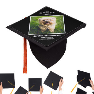 Custom Graduation Cap Top Your Photo School Name