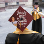 Custom Graduation Cap Topper | Add Your Photo<br><div class="desc">You've earned it - so why not show it off!! This grad cap topper can be personalized with your name, school, graduating year and your own photo(s). Inspirational quote can be removed to make room for your own custom message. Leave a lasting impression with this stunning personalized design. Add your...</div>