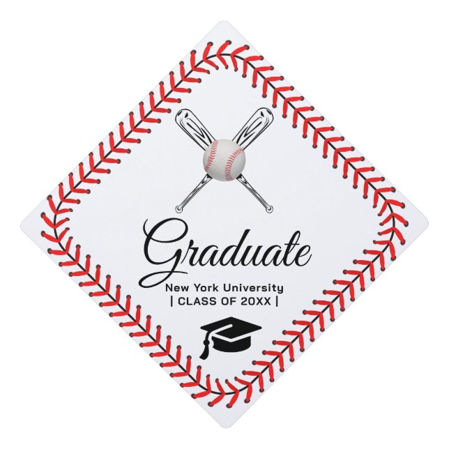 Custom Graduation Cap Topper | BASEBALL (Front)