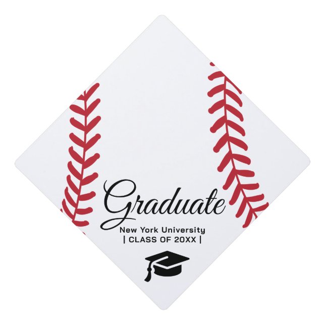 Custom Graduation Cap Topper | BASEBALL (Front)