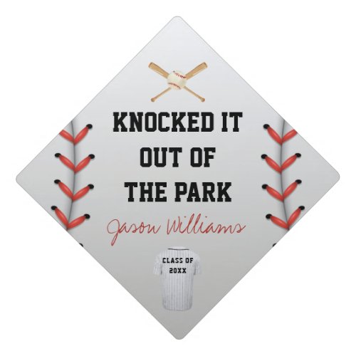 Custom Graduation Cap Topper | Baseball Custom Graduation Cap Topper Baseball