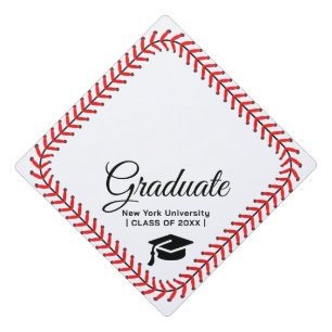 Custom Graduation Cap Topper BASEBALL