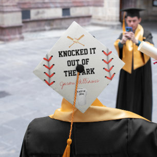 Custom Graduation Cap Topper   Baseball