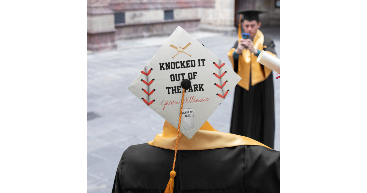 Custom Graduation Cap Topper | Baseball | Zazzle