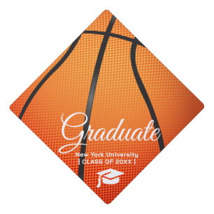 Custom Graduation Cap Topper   Basketball