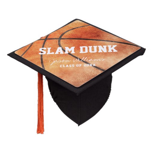 Custom Graduation Cap Topper | Basketball | Zazzle