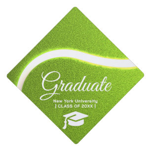 Custom Graduation Cap Topper   TENNIS