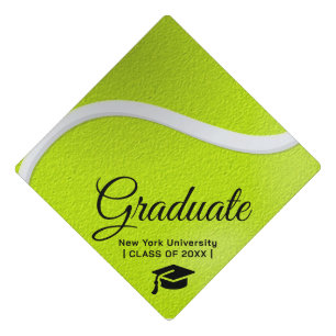 Custom Graduation Cap Topper   TENNIS