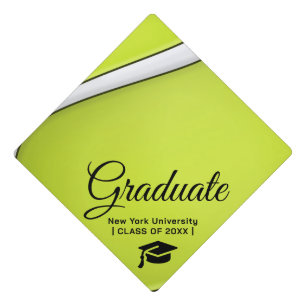 Custom Graduation Cap Topper   TENNIS