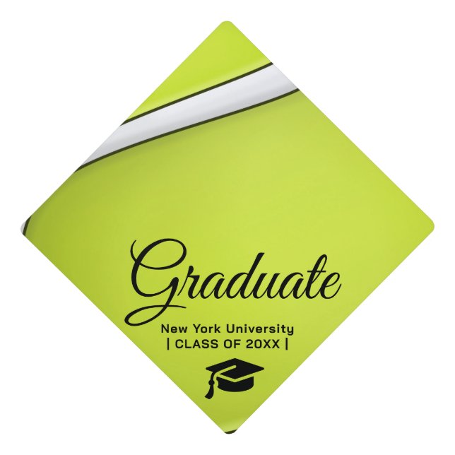 Custom Graduation Cap Topper | TENNIS (Front)