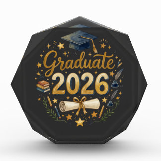 Custom Graduation Class of 2026 Personalized Famil Acrylic Award