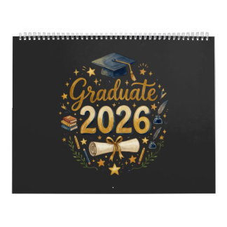 Custom Graduation Class of 2026 Personalized Famil Calendar