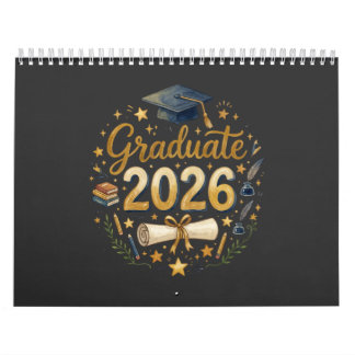 Custom Graduation Class of 2026 Personalized Famil Calendar