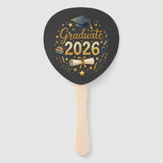 Custom Graduation Class of 2026 Personalized Famil Hand Fan