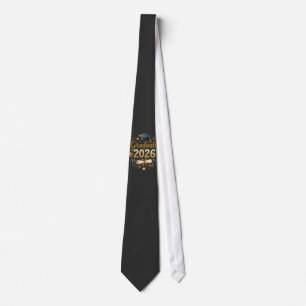 Custom Graduation Class of 2026 Personalized Famil Neck Tie