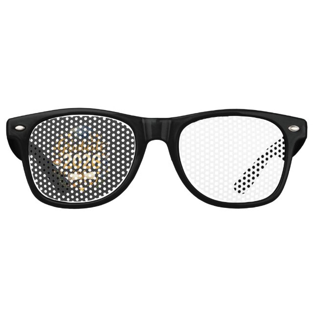 Custom Graduation Class of 2026 Personalized Famil Retro Sunglasses (Front)