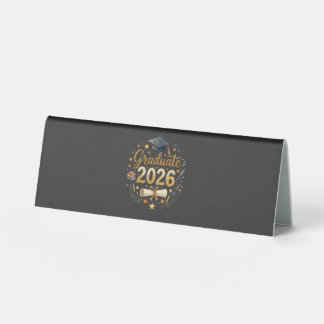 Custom Graduation Class of 2026 Personalized Famil Table Tent