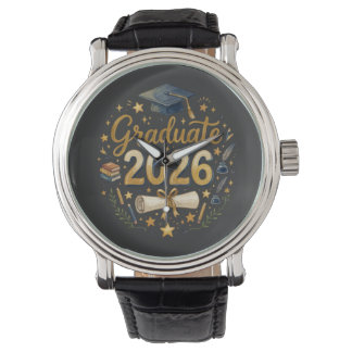 Custom Graduation Class of 2026 Personalized Famil Watch