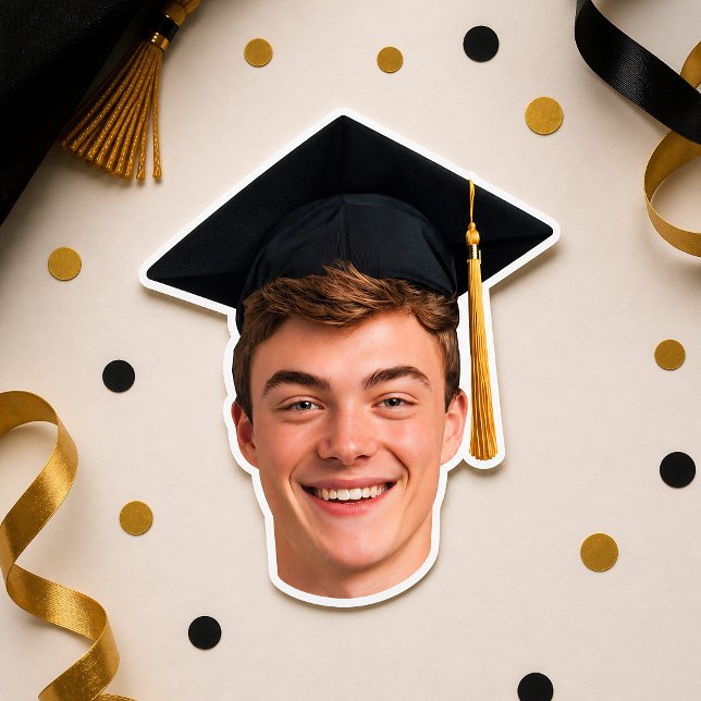 Custom Graduation Face Photo Sticker (Creator Uploaded)