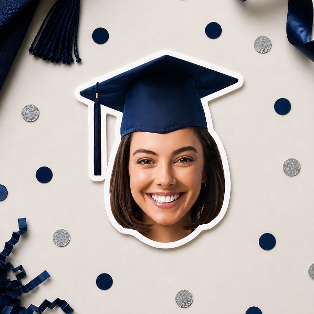 Custom Graduation Face Photo Sticker (Creator Uploaded)