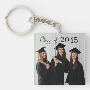 Custom Graduation Farewell Gift Photo Keychain