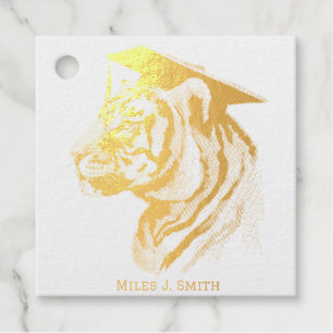 Custom Graduation Foil Favor Tags