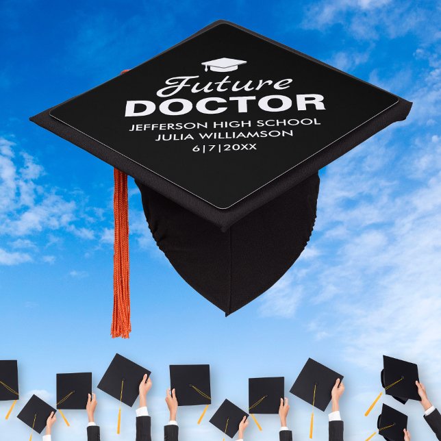 Custom Graduation Future Doctor Name Class 20XX Cap Topper (Creator Uploaded)