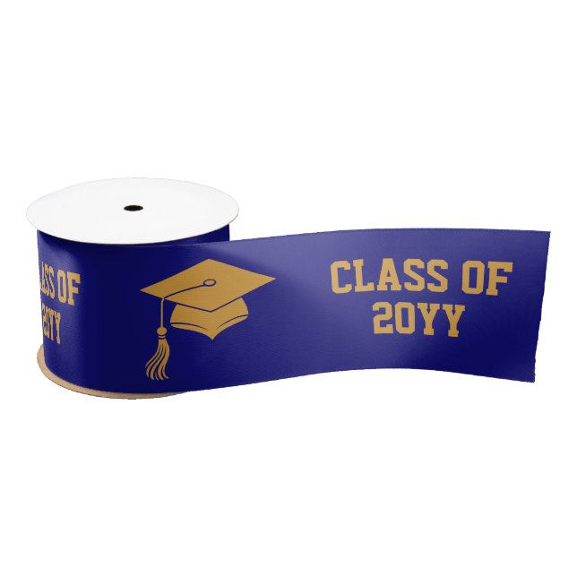 Custom Graduation Grad hat and Tassel  Satin Ribbon (Spool)