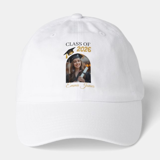 Custom Graduation Hat Class of 2026 (Front)