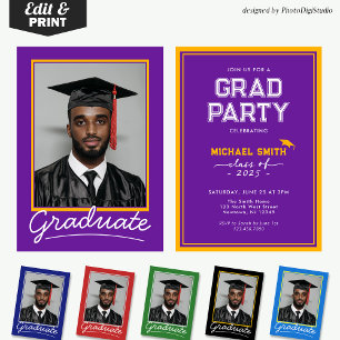 Custom Graduation Invitation Card   Classic Design
