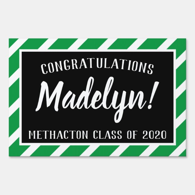 Custom Graduation Lawn Sign, Graduation Sign (Front)