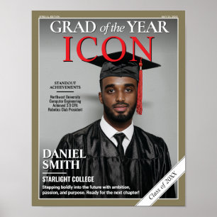 Custom Graduation Magazine Cover, Graduation Party Poster