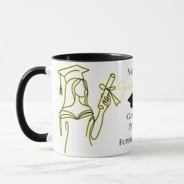 Custom Graduation Mug - Her Perfect Gift (Left)