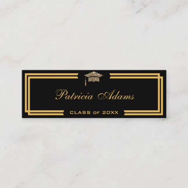 Custom graduation name card - Classic insert card | Zazzle