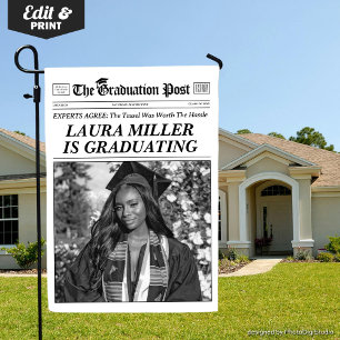 Custom Graduation Newspaper, Graduate Outdoor Sign