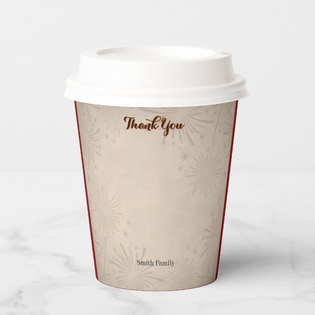 Custom Graduation Paper Mug Editable Text Cups (Front)