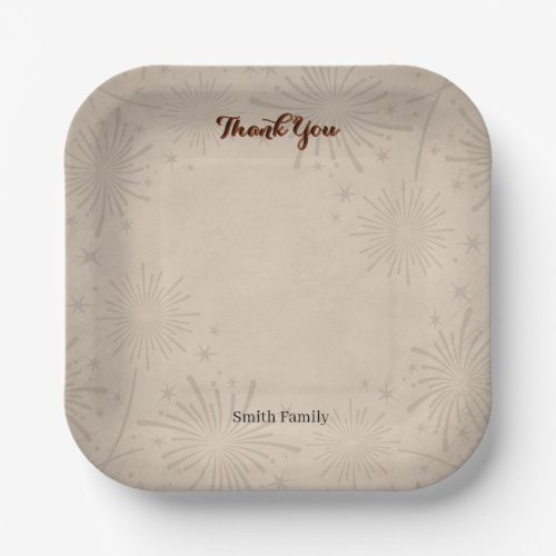 Custom Graduation Paper Plates  Editable Text